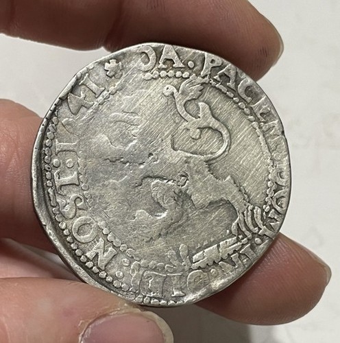 Netherlands - 1641 Large Silver "Lion Daalder" - Popular