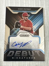 2022 Panini Prizm - Debut Signatures Cody Poteet #DS-CP (AU)