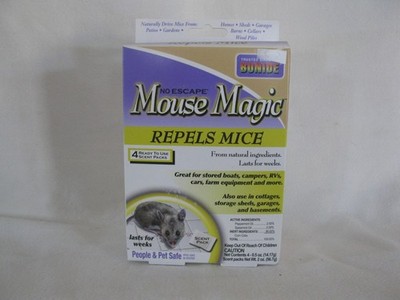 Bonide Mouse Magic Repels Mice 4 Scent Packs Per Box