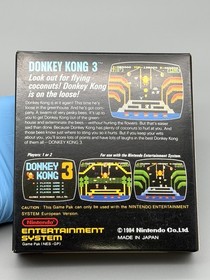 Donkey Kong 3 Nintendo NES OVP Bienengr&auml;ber NEU NEW RARE!