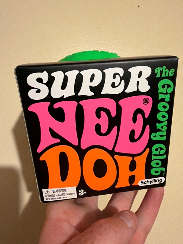 Green NeeDoh Nee Doh The Groovy Glob Super 4.5-In Large Stress Ball XL Squishy