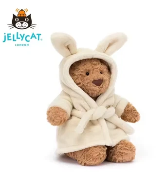 Nuevo 10" Jellycat Bartholomew Bear Albornoz Muñeca de Peluche - Con Etiqueta + Bolsa para el Polvo