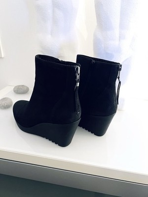 Vagabond Keilabsatz Stiefelette Boots Plateaustiefel Schwarz 41 Top Zustand !!