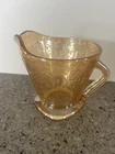 Vintage Jeanette Floragold Louisa Marigold Carnival Glass Creamer