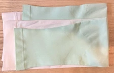 Women's Arm Warmers/Sleeves Light Green & White - A0165