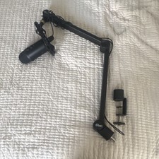 Blue Yeti USB Condenser Microphone Black with Boom Arm, Clamp, Mute Switch