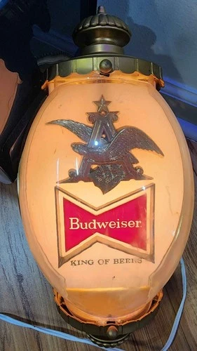VINTAGE 1964 Original BUDWEISER King Of Beers WALL SCONCE Light Up BEER SIGN