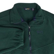Vintage Eddie Bauer Ebtek Fleece Men Large Tall Green Zip Up Jacket USA Made 90s