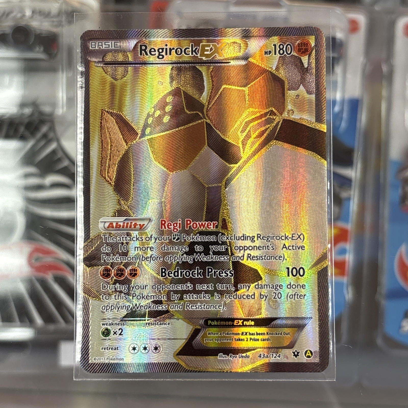 Regirock EX 43a/124 Holo Promo Alternate Art Promos Pokemon LP