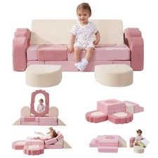 13-Piece Foam Climbing Blocks for Toddlers, Soft Toddler Climbing Toys Indoor...