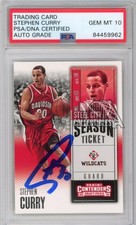 Stephen Curry 2016 Panini Contenders Draft Autograph Card #88 PSA/DNA 10
