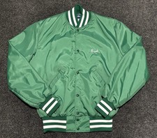Vtg 90s Chevelle Club Varsity Bomber Coaches Jacket Made In USA Green White M
