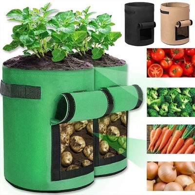 5/7/10 Gallon Pflanztasche Kartoffel Erdbeere Pflanzsack Gemüse Pflanztasche DE
