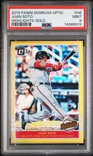 2019 Panini Donruss Optic - Highlights Juan Soto #H8 Gold Prizm /10