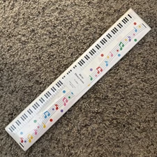 NEW!! Vintage 1997 Mrs Grossman’s MUSIC NOTES PIANO Design Lines Sticker Pack