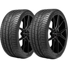Qty 2 28535zr19 Pirelli P-zero 103y Xl Black Wall Tires