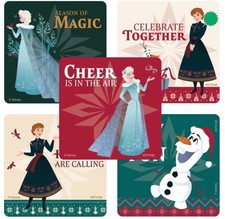 25 Disney Frozen Holiday Xmas Stickers Party Favor Teacher Supply Olaf Anna Elsa
