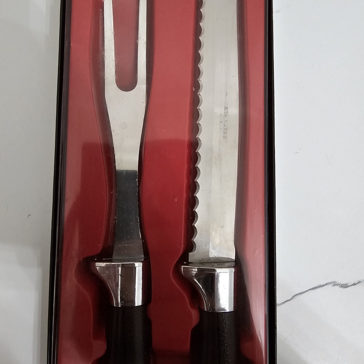 古美術 須恵器 日本 瓦器 愛媛県女子師範学校 昭和元年買入 Vintage Ginsu Non Serrated Carving Utility Knife Brown