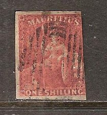 MAURITIUS # 19 Used BRITANNIA ALLEGORY
