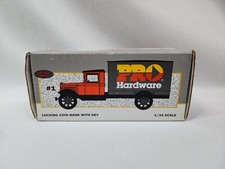 Pro Hardware Truck ERTL 1931 Hawkeye Bank 1:34 Scale w/ key 1993 stock 3632