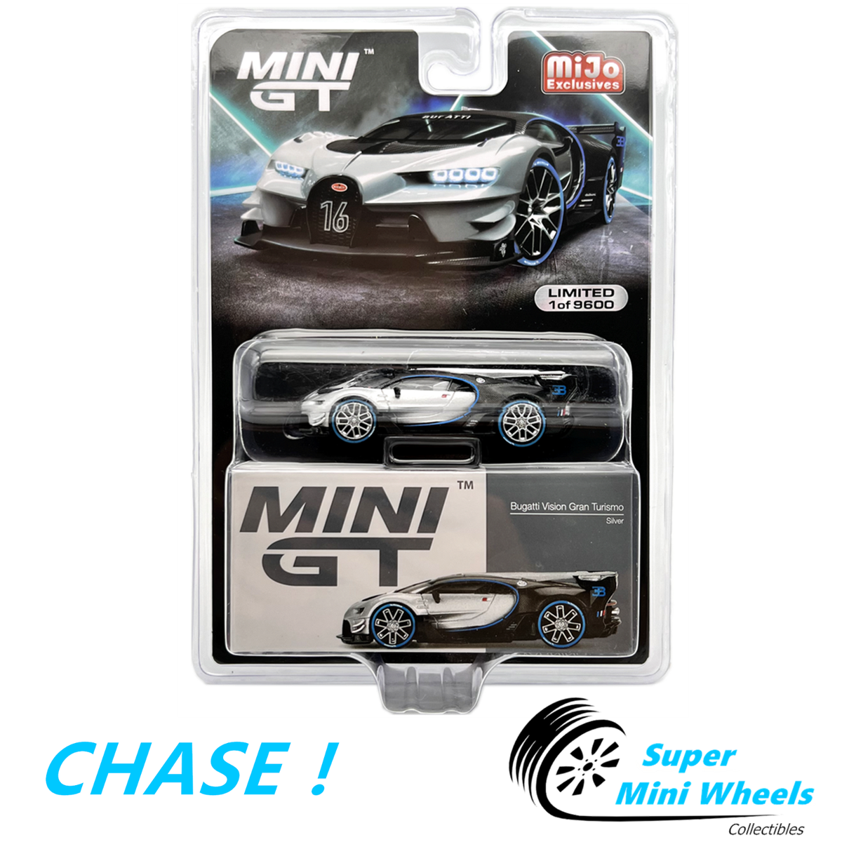 CHASE ! Mini GT 1:64 Bugatti Vision Gran Turismo Silver #369 | eBay