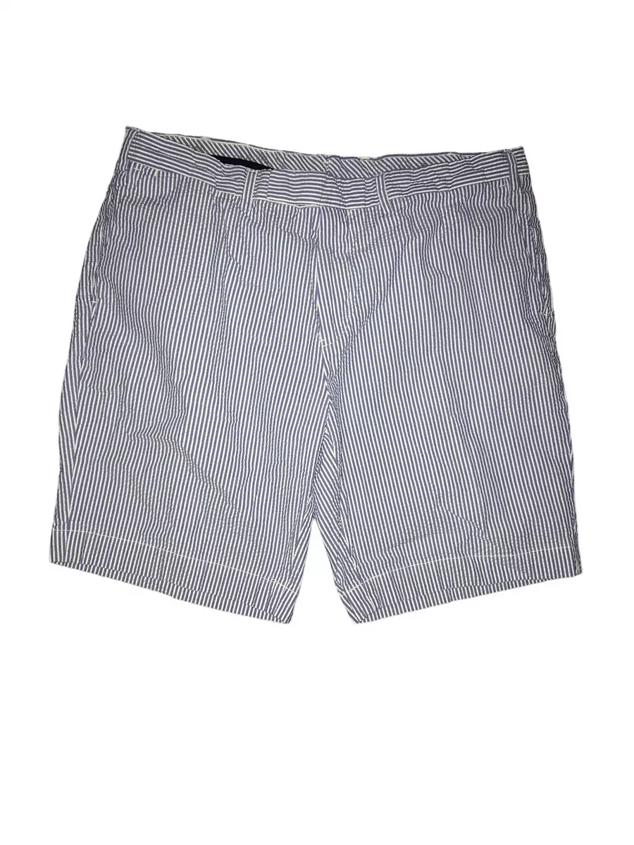 Polo Ralph Lauren Mens Seersucker Shorts 38 Suffield Fit Blue