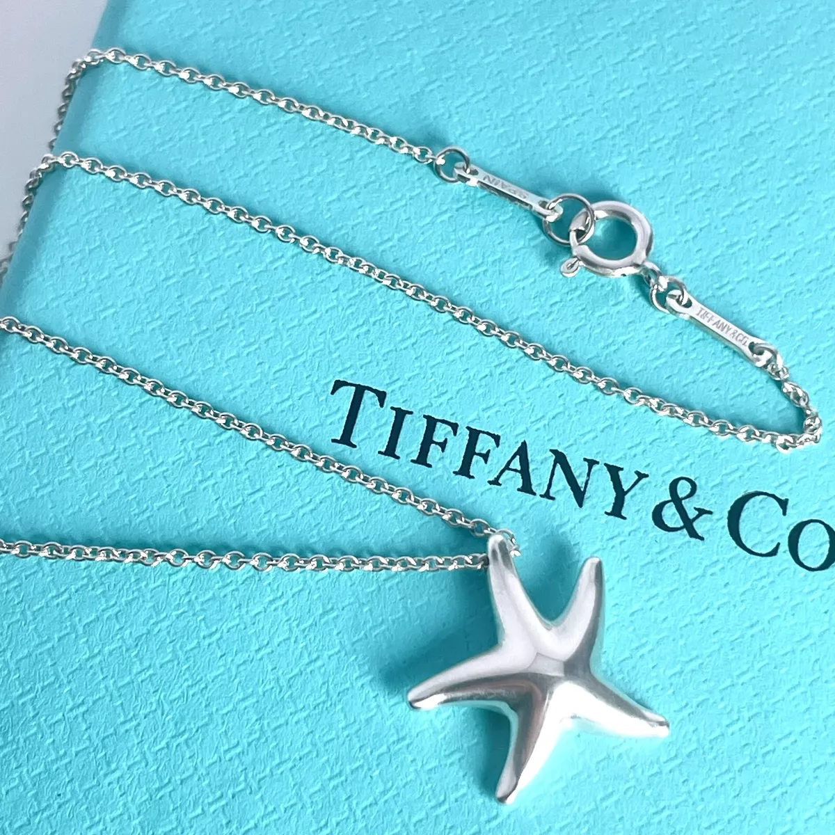 Tiffany Co. Star Starfish Pendant Necklace Elsa Peretti Sterling