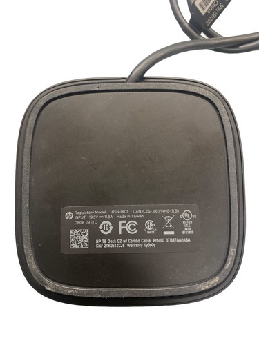 HP HSN-1X01 Thunderbolt G2 120W 0.7M Cable Docking Station Tested - Picture 2 of 3