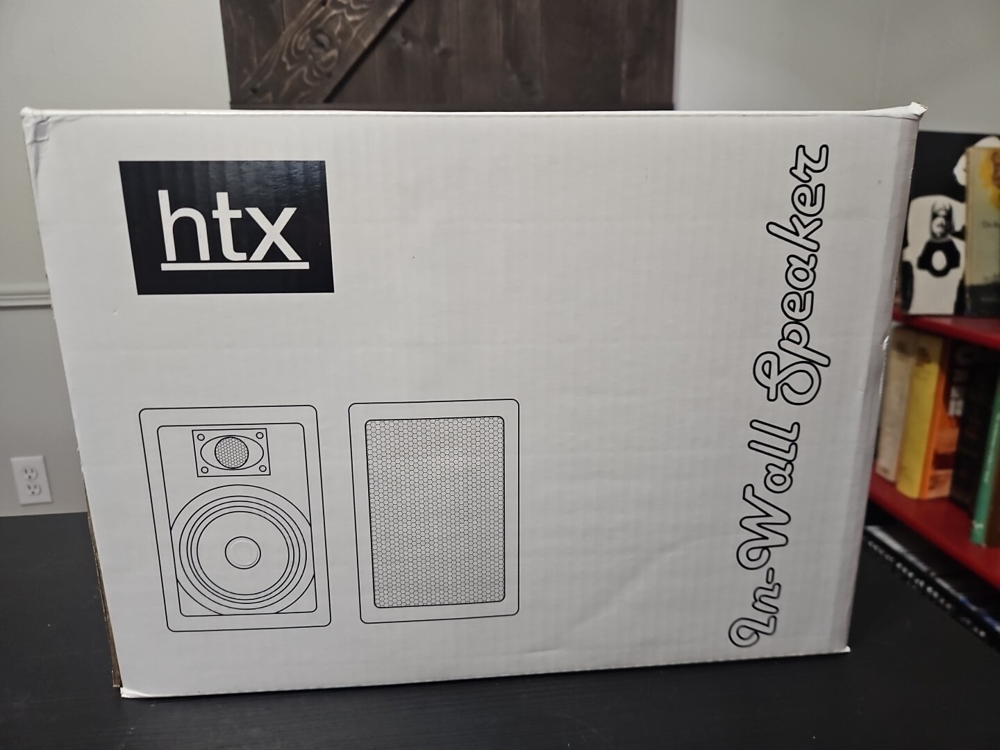 Par de altavoces de sonido envolvente de cine en casa de pared bidireccional HTX 8