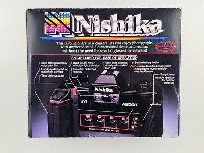 Nishika 35mm 3D Camera N8000 30mm Quadra 4 Lens System