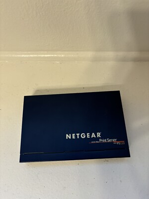Netgear PS110 10/100 Mbps 2 Port Print Server W/AC-Adapter