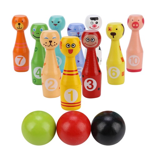 Kids Bowling Toy Set Indoor Outdoor Bowling Games For 2 3 Years Old Boys Girls - Picture 1 of 9