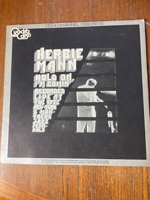 Herbie Mann    Hold On, I'm Comin' Vinyl LP 1973 Atlantic  Die-Cut Gatefold
