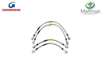 GOODRICH EXTENDED BRAKE HOSES FITS -FREELANDER 1 STAINLESS BRAKE HOSES TF657GD