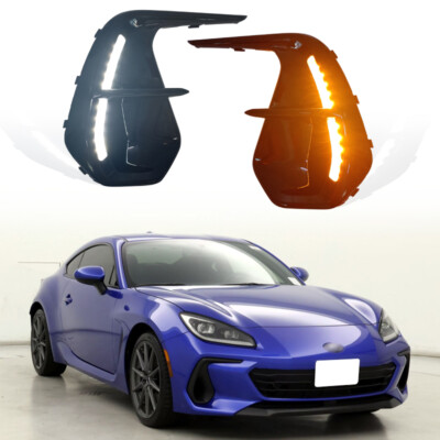 For 2022 2023 2024 Subaru BRZ OP Style LED DRL Turn Signa Fog Lights Lamps Pair