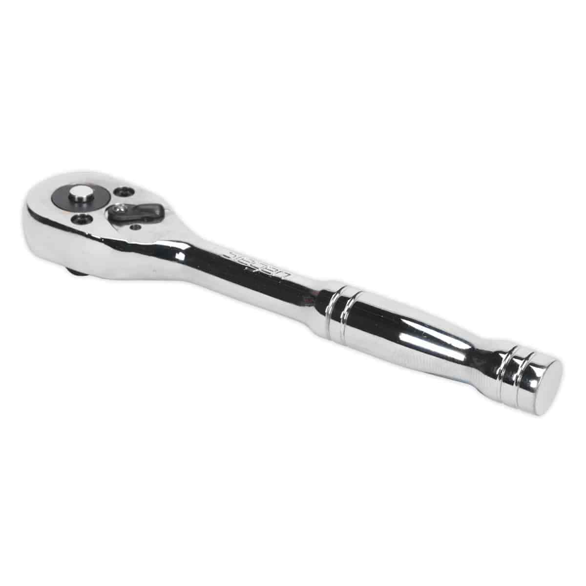 Sealey Ratchet Wrench 1/4""Sq Drive Pear-Head Flip Reverse Garage Workshop DIY