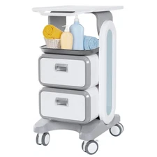 Mobile Medical Trolley, Ultrasound Imaging Scanner Vehicle Beauty Storage Cart