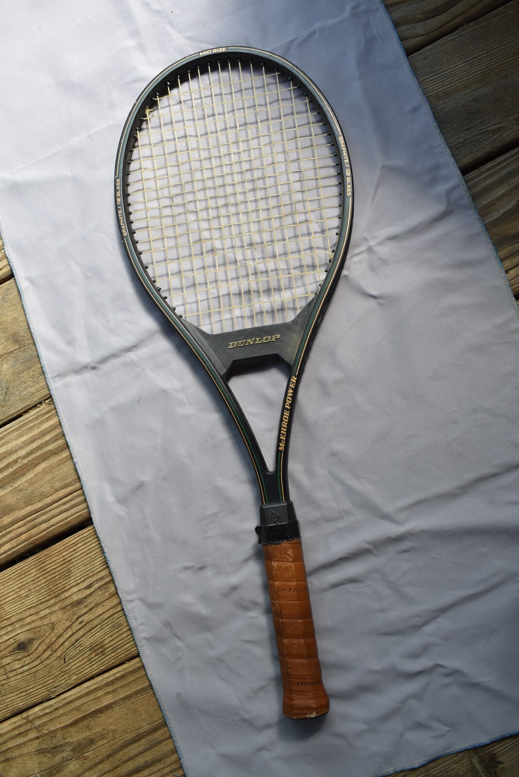 Raquette De Tennis Vintage Dunlop Power Series John McEnroe - Avec Housse - Taiwan