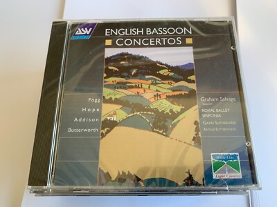 English Bassoon Concertos CD - Fogg Hope Addison Butterworth RARE NEW SEALED