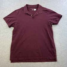 American Eagle Polo Shirt Mens Large Red Short Sleeve Collared Casual Adult