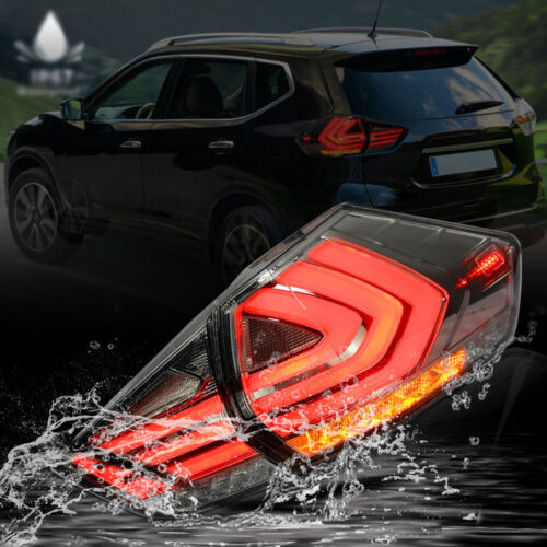 Pair LED Smoke Tail Lights Assembly For Nissan Rogue 2014-2019 LED Rear lights - Picture 2 of 15