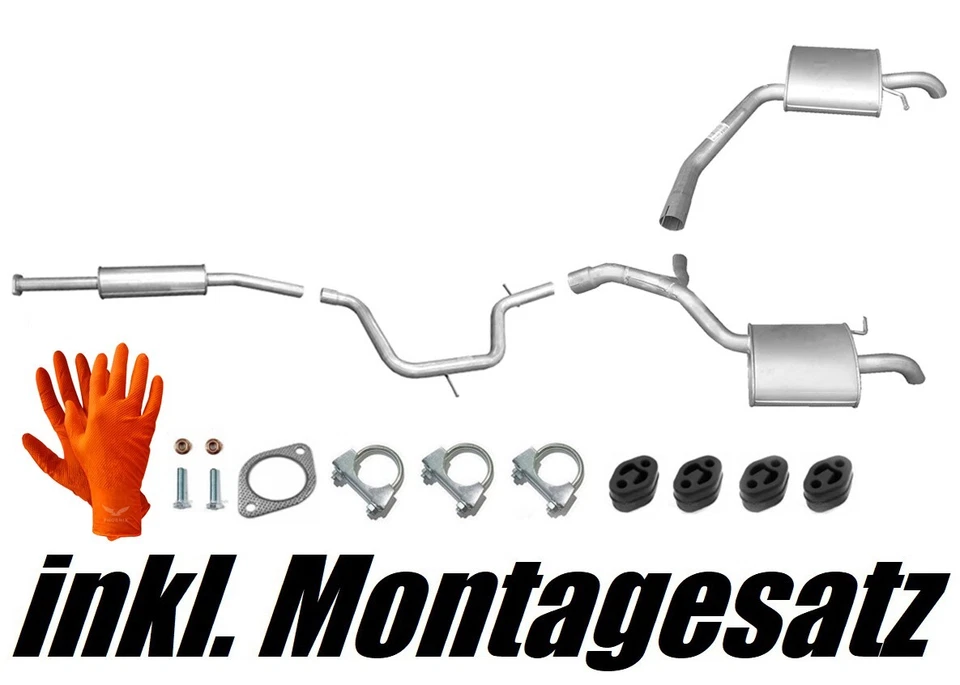 für Ford S-MAX MK1 2.3 118kW (2007-2014) Mittel+Endschalldämpfer Auspuffanlage - Bild 2 von 2