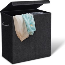 Laundry Basket Washing Storage Clothes Hamper Large Folding Bin Handle Organiser