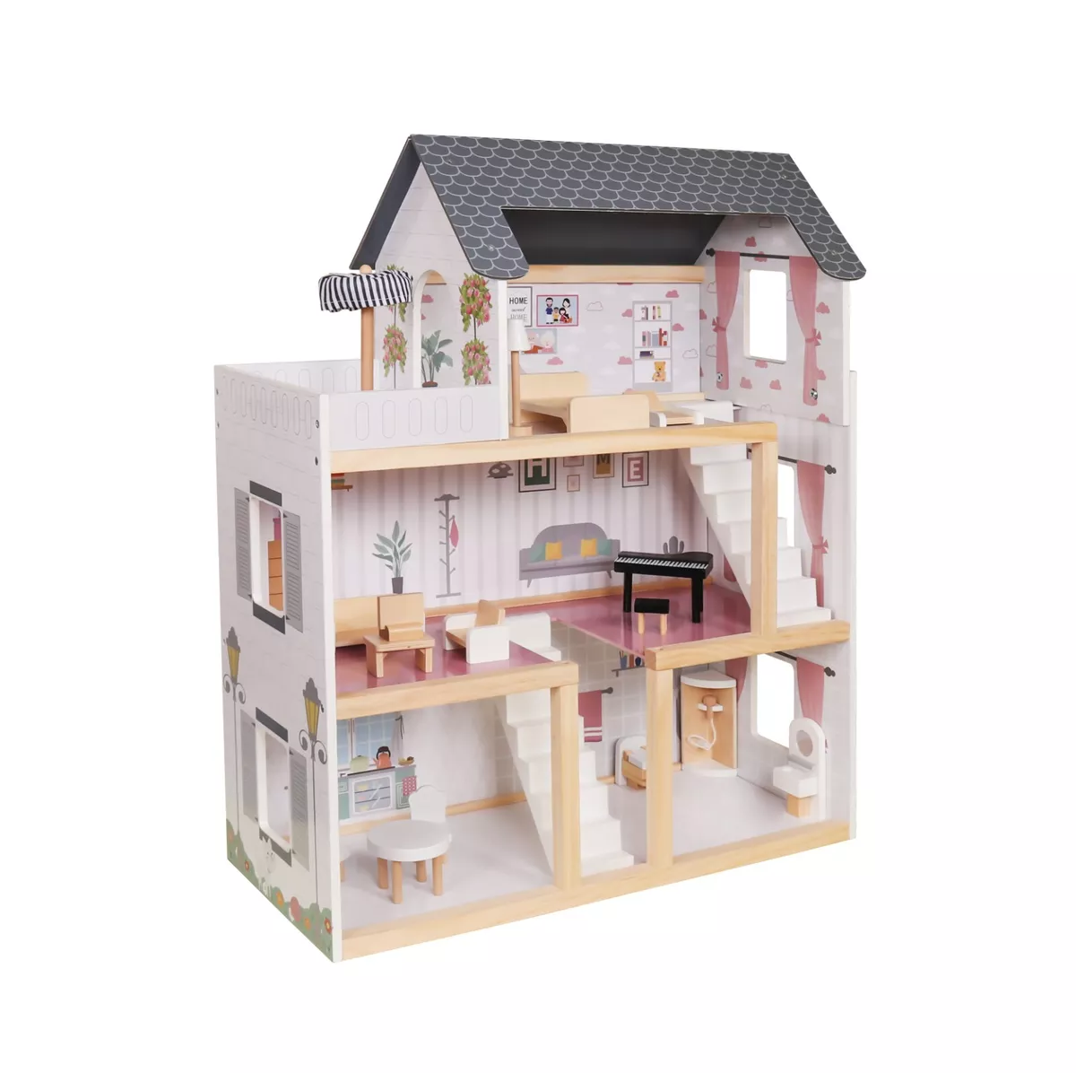 Buy Doll House Wooden Dolls Kitchen Set, Doll houses