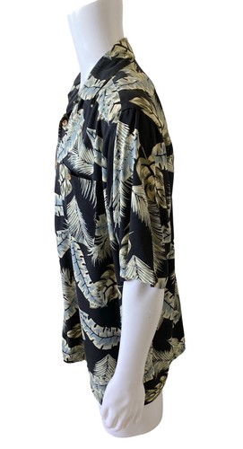 BOCA CLASSICS Mens Size Large Short Sleeve Silk Aloha Hawaiian Button Up Shirt - Picture 2 of 6