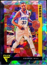2020-21 Panini Flux George Hill Cracked Ice #136 76ers C039