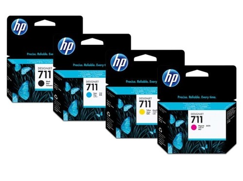 GENUINE HP711 B/C/M/Y INK CARTRIDGES, CHOICE OF 4 COLOURS IN LOT - SENT QUICKLY - 第 1/10 張圖片