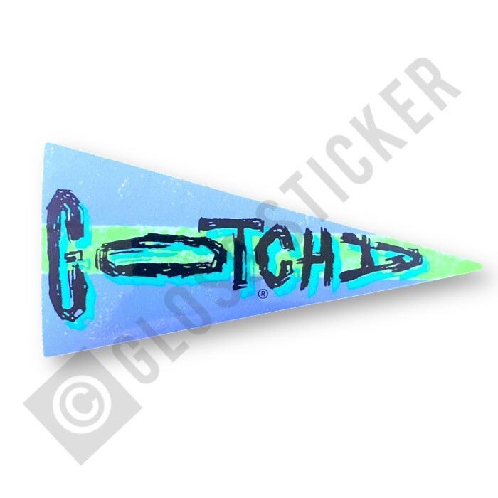 Pegatina de surf clásica azul bandera Gotcha surf vintage