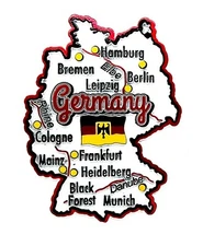 Germany Map Outline Fridge Magnet