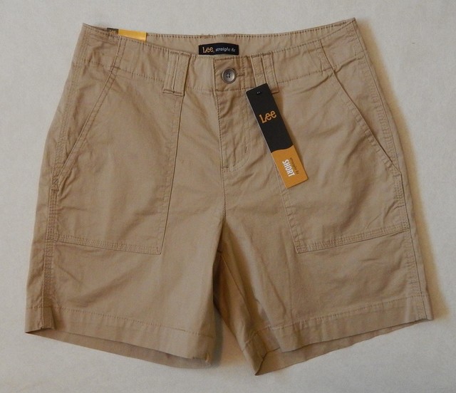 women's lee straight fit shorts